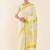 Off white paisley woven design zari tissue kasavu saree