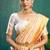 Woven design kasavu saree with zari border