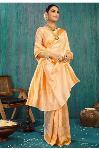 Woven design zari kasavu saree