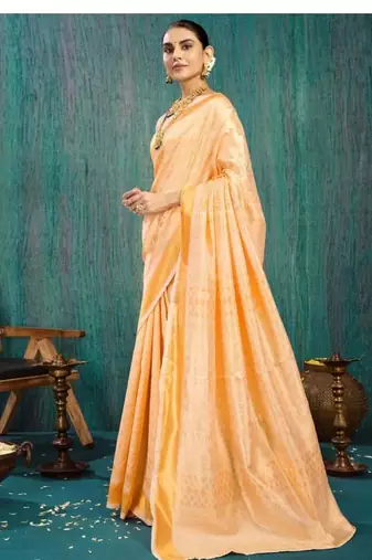 Woven design zari kasavu saree