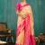 Woven design silk blend kasavu saree
