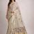Floral embroidered pure cotton kasavu saree