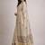 Floral embroidered pure cotton kasavu saree
