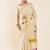 Off-white & gold woven design embroidered tissue kasavu saree
