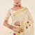 Off-white & gold woven design embroidered tissue kasavu saree