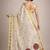 Embroidered pure cotton kasavu saree