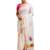 Floral hand embroidered kasavu rose design saree