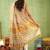 Woven design zari pure linen handloom saree