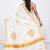 White kerala with daisy design floral hand embroidery cotton saree
