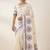Ethnic motifs embroidered pure cotton handloom kasavu saree
