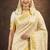 Traditional kerala check design golden kasavu cotton blouse sarees