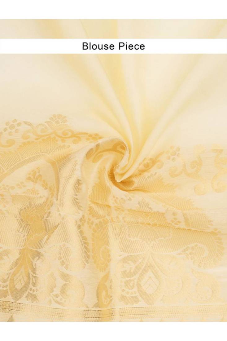 Varnitha geometric woven design zari pure cotton kasavu saree