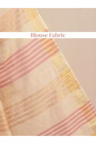 Striped zari tissue designer kasavu saree
