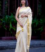 Tissue kasavu saree