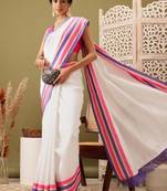 Zari kasavu saree with blouse piece