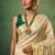 Floral embroidered tissue handloom kasavu saree