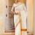 Off-white & gold zari pure cotton kasavu saree