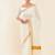 Off-white & gold zari pure cotton kasavu saree