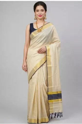 Zari tussel tissue kerala sarees
