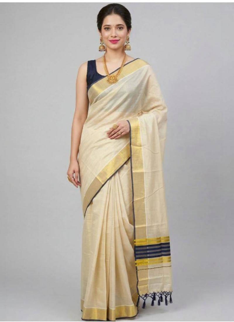 Zari tussel tissue kerala sarees