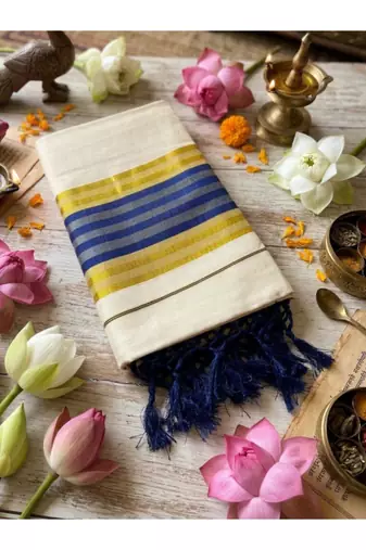 Zari tussel tissue kerala sarees