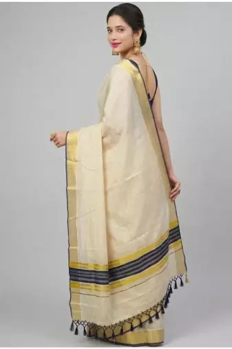 Zari tussel tissue kerala sarees