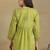 Women white pure cotton floral embroidered  chikankari short kurti with tie-up waist
