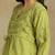 Women white pure cotton floral embroidered  chikankari short kurti with tie-up waist