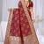 Dusty mauve raw silk saree with zari and floral thread work with tassels