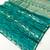Sea green satin handloom weaving saree