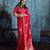 Rani pink satin handloom weaving saree