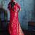 Rani pink satin handloom weaving saree