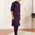 Classic cotton purple kurta pajama for men
