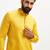 Classic cotton yellow kurta pajama for men