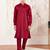 Classic cotton red kurta pajama for men