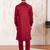 Classic cotton red kurta pajama for men