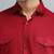 Classic style red pathani kurta with cream pants