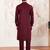 Classic cotton maroon kurta pajama for men