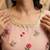 Pink designer chinon palazzo suit set