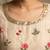Peach designer chinon palazzo suit set