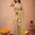 New Designer Premium Tissue Women's Saree With Blouse Set