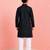 Boys black pure cotton father's day kurta pyjama set