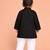 Boys black pure cotton onam special kurta pyjama set