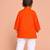 Boys orange pure cotton father's day kurta pyjama set