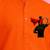 Boys orange pure cotton father's day kurta pyjama set