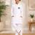Boys white pure cotton father's day kurta pyjama set