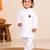 Boys white pure cotton father's day kurta pyjama set