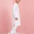 Boys white pure cotton father's day kurta pyjama set