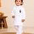 Boys white pure cotton father's day kurta pyjama set