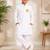 Boys white pure cotton father's day kurta pyjama set